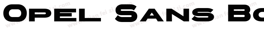 Opel Sans Bold字体转换